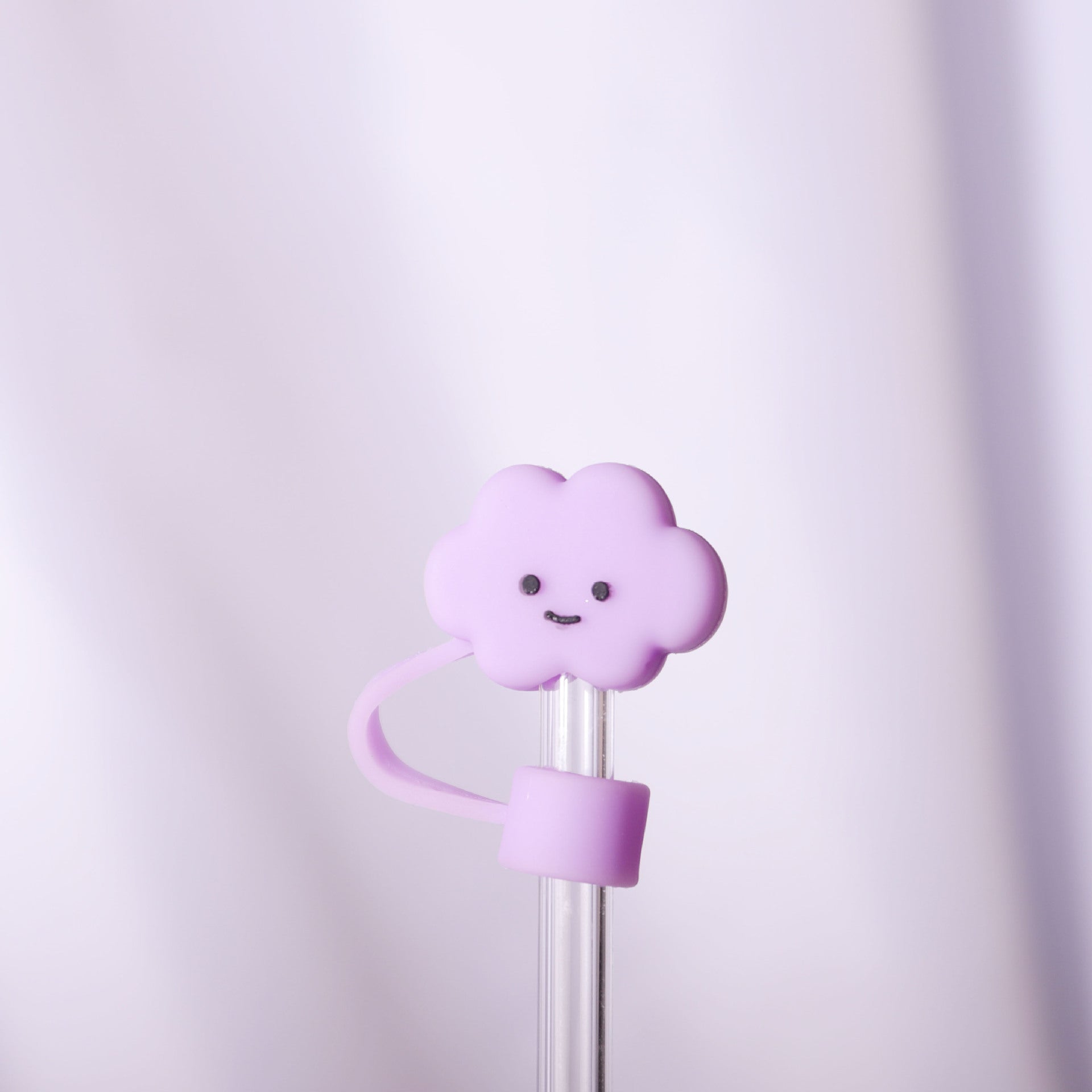 Wholesale Cartoon cute colorful cloud dustproof straw cover