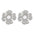 Wholesale Titanium steel pleated geometric  irregular round square lovely earrings