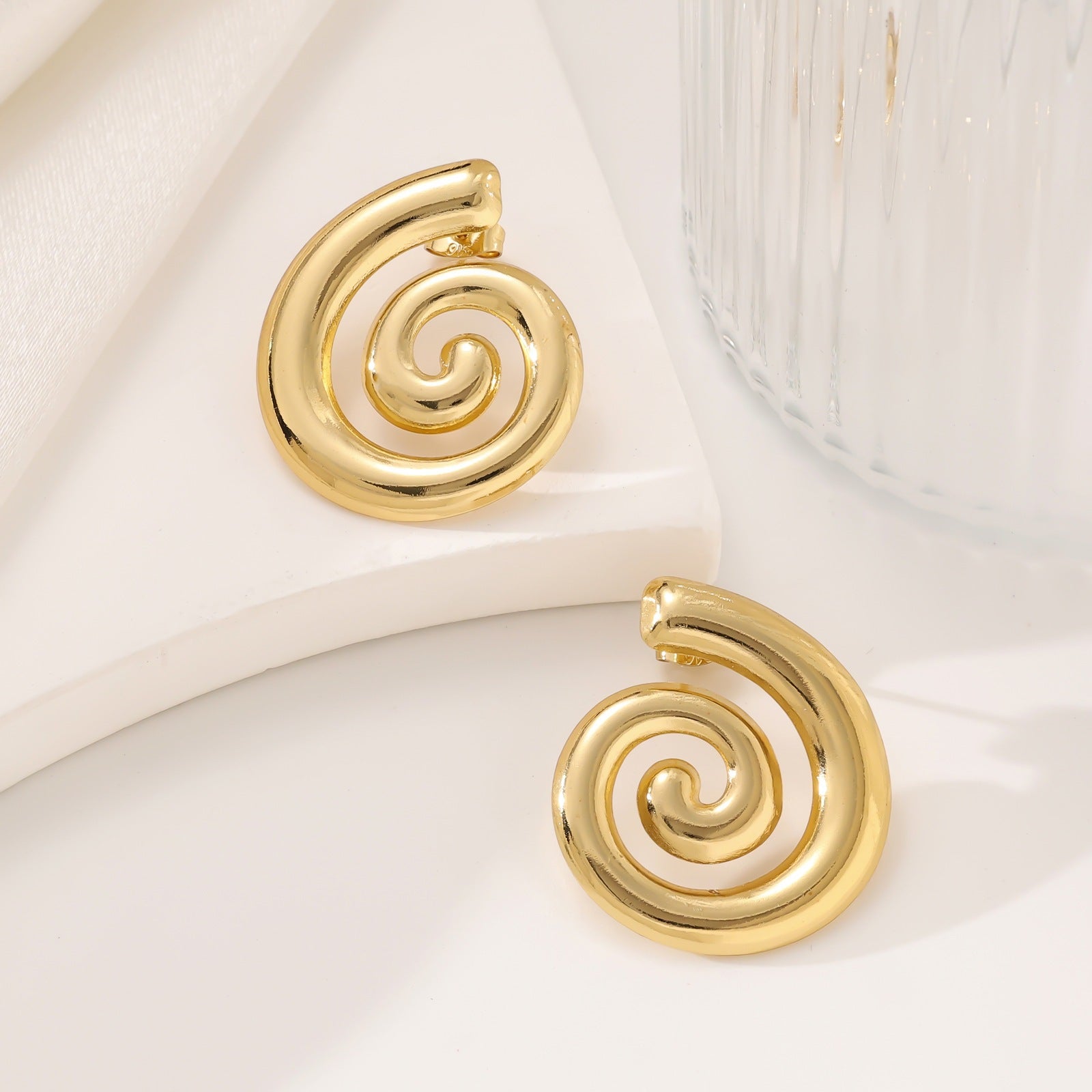 Wholesale Luxury Stainless Steel Heart and Flower Earrings