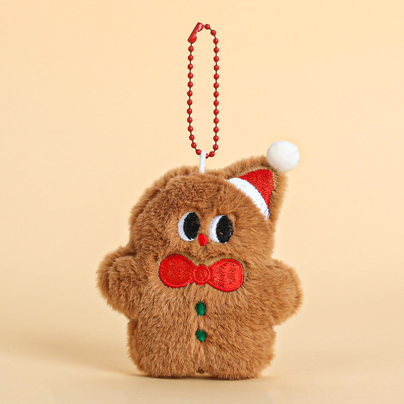 Wholesale Plush Christmas Tree Keychain Ornament Cartoon Festive Pendant For Backpack Bag Charm Holiday Gift Accessory