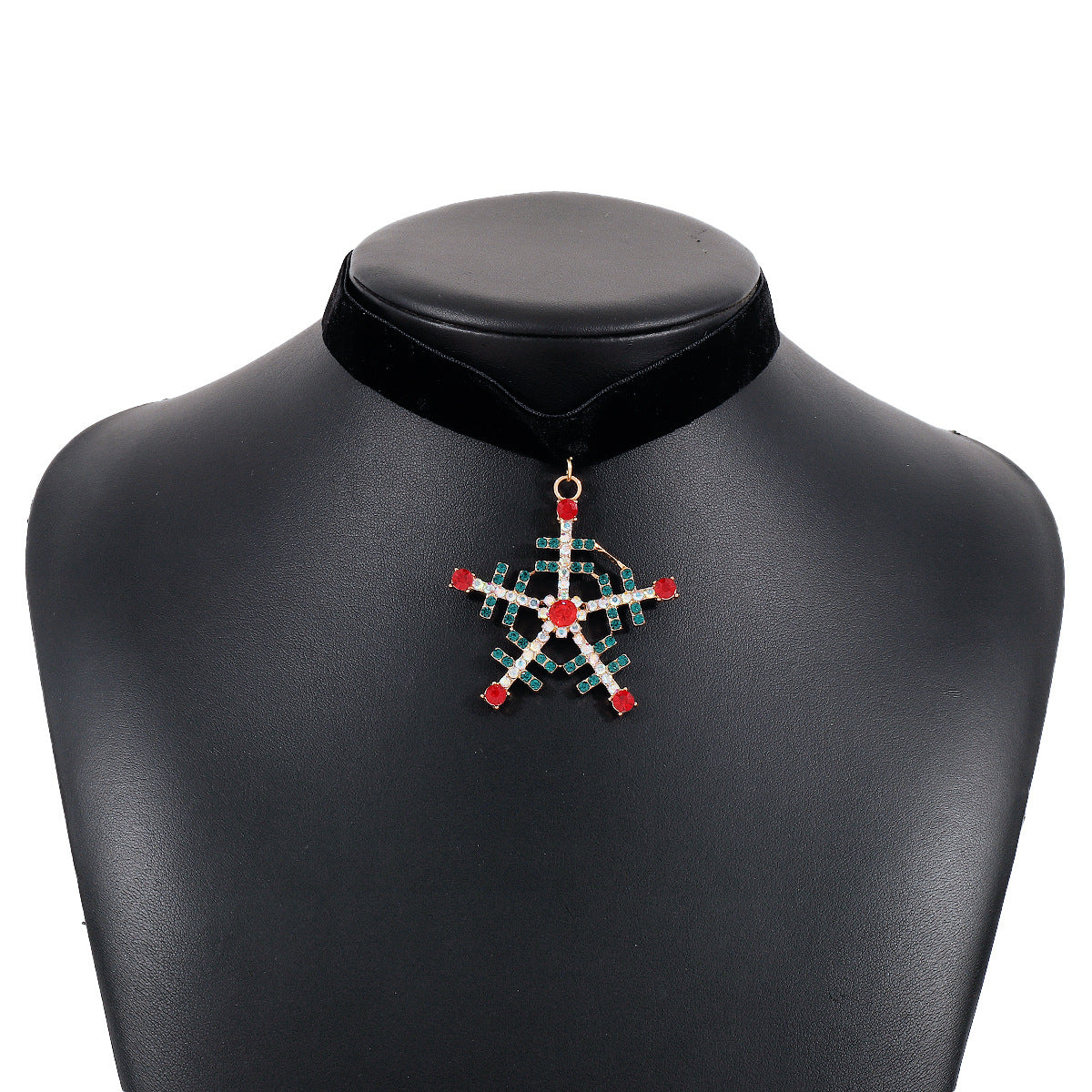 Wholesale Christmas Snowflake Christmas Tree Necklace Choker Necklace ACC-NE-XianDi003