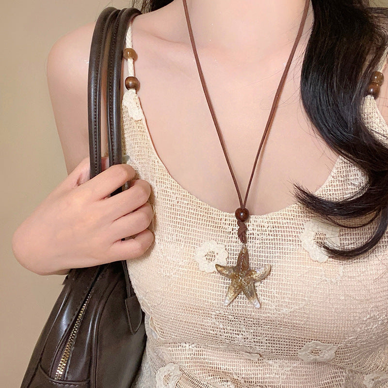 Wholesale  Starfish Long Necklace