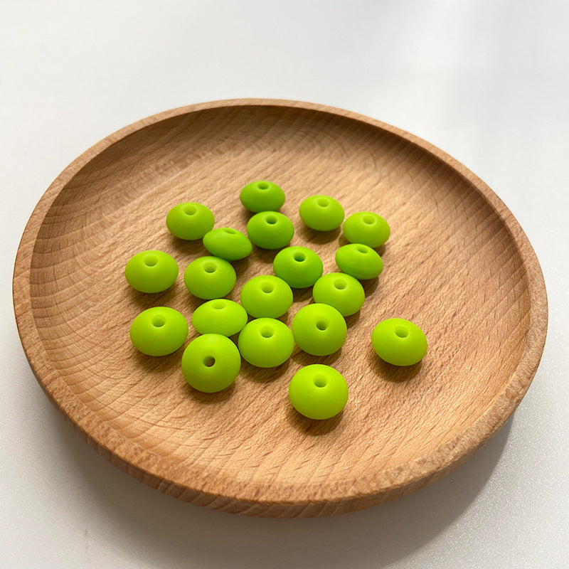 Wholesale 50PCS DIY Abacus Beads Silicone Small Beads 12MM