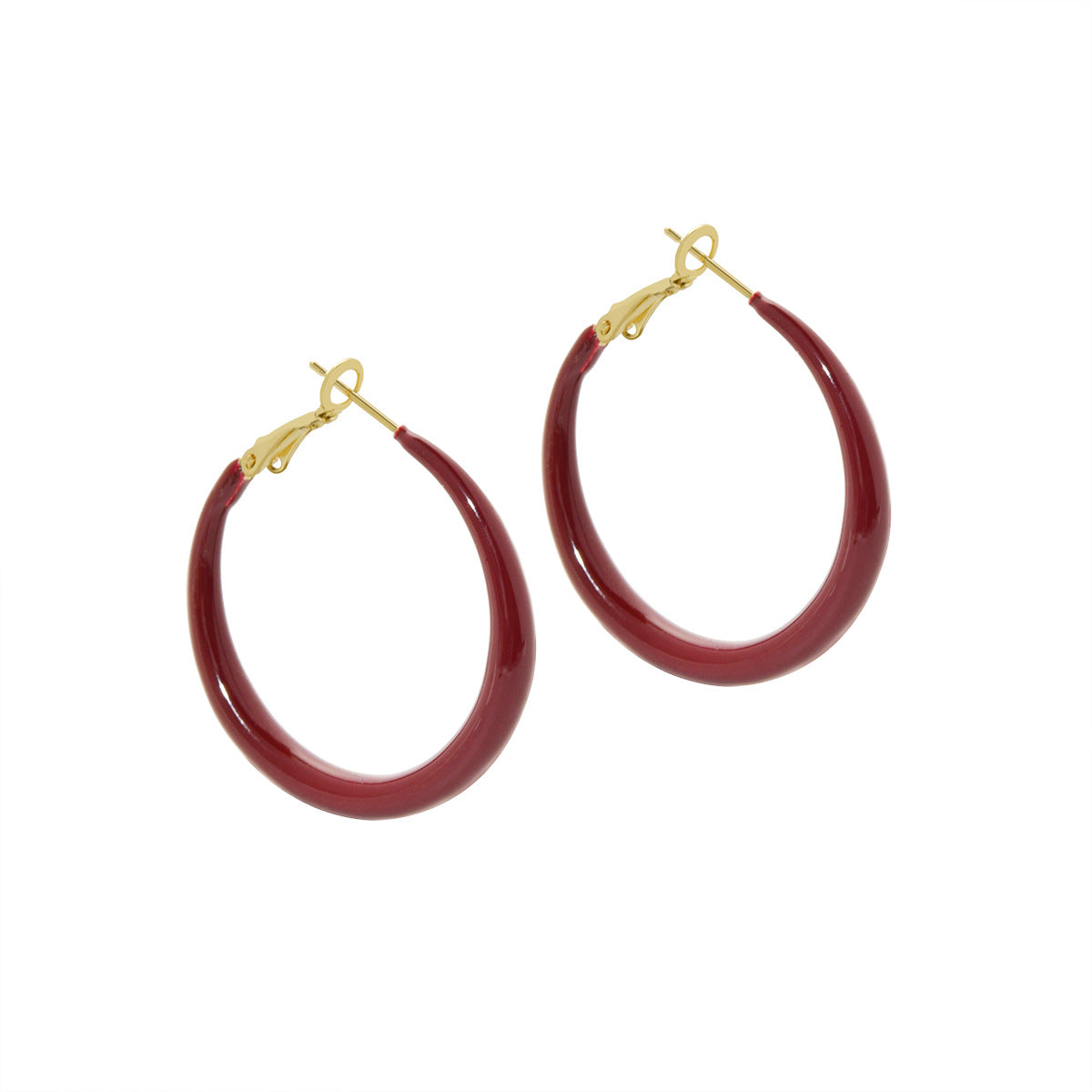 Wholesale  Red Hoop Earrings Luxury Earrings