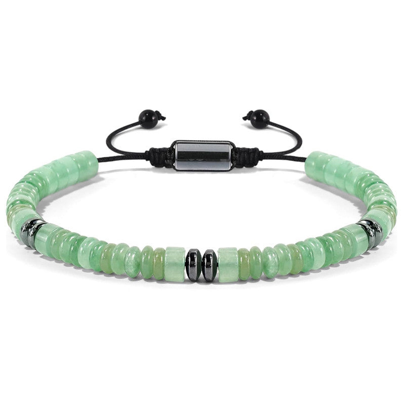 Großhandel Naturstein Abakus Perlenwäsche Armband einstellbare Tiger Augenstein -Achatarmband