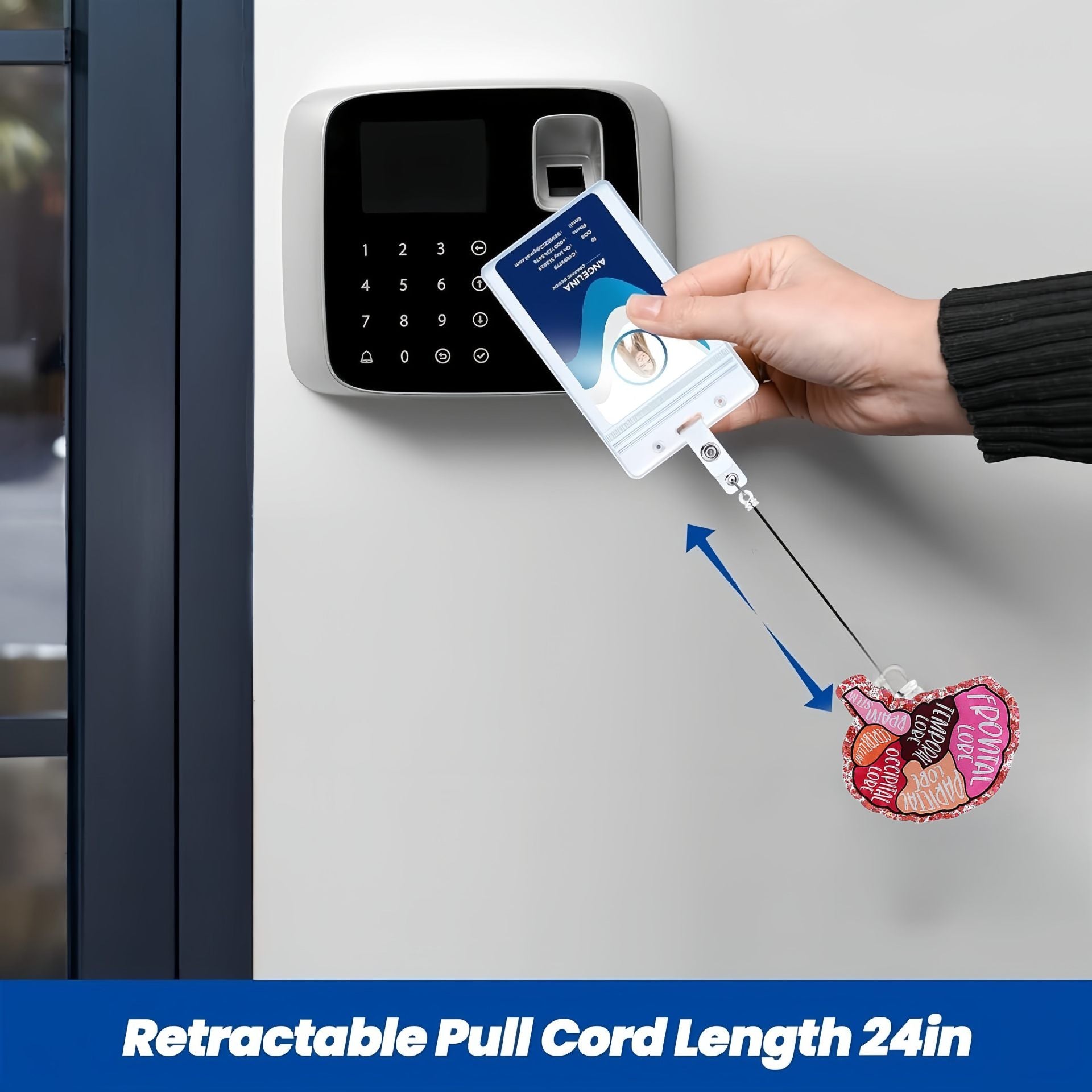 Wholesale Glitter Organ Brain Badge Reels Keychains