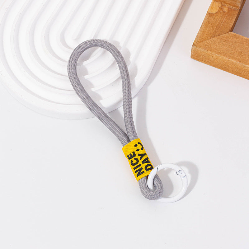 Wholesale  Lanyard Short U Disk Wrist Nylon Rope Keychain