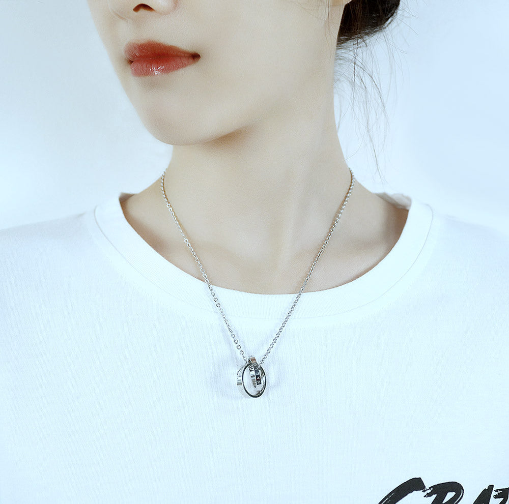 Wholesale Fashion Hip Hop All-match Titanium Steel  Pendant Necklaces