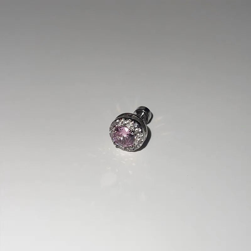 Wholesale Titanium Steel Sparkling Summer Clear Zircon Ear Bone Nails Earrings