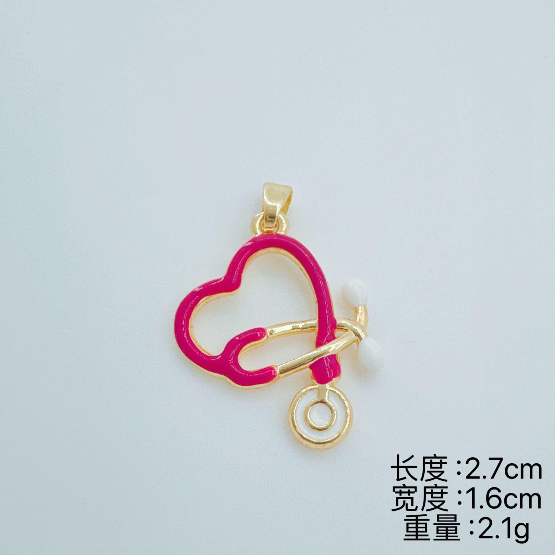 Wholesale Medical Stethoscope Necklace Pendant,  Chic Fashion Accessory for Nurse Gift Boutique