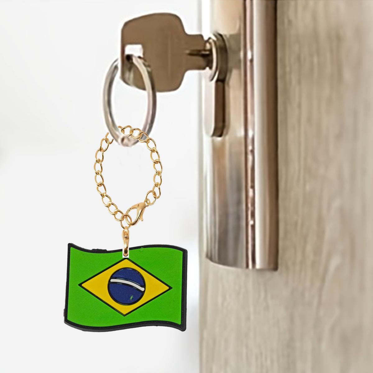 Wholesale National Flag Series Soft Rubber Hanging Chain Cup Accessories Chain ACC-CA-XieJi012