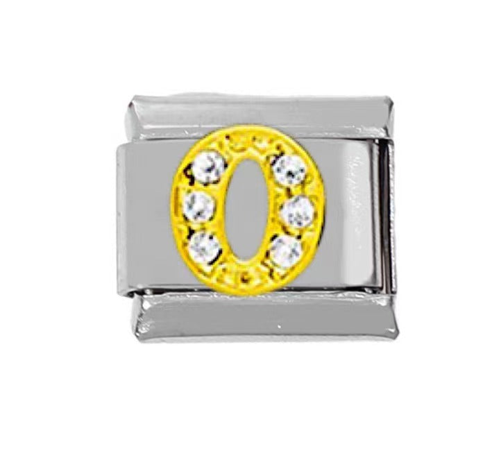 Wholesale 5pcs Italian Charm Bracelet Charm Module Stainless Steel Letter Bracelet 9mm DIY Pattern Free Stitching Detachable Composable Bracelet ACC-BT-DaLiang022