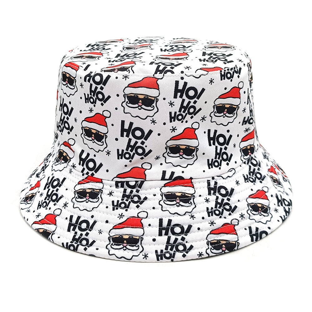 Wholesale Christmas Santa Claus Snowflake Bucket Hat ACC-HT-ShunMa020