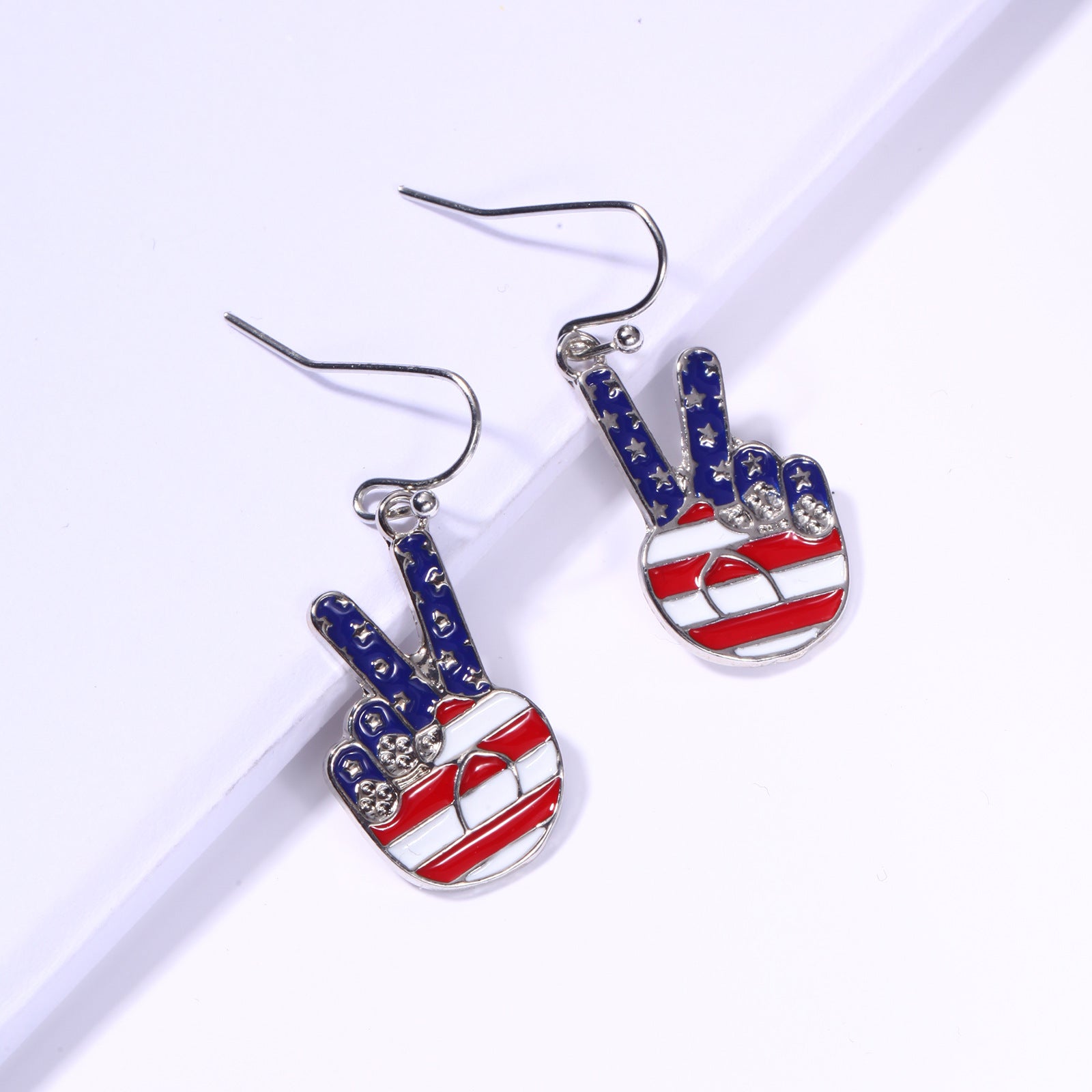 Wholesale  Simple Oil Drop Geometry Bier Striped Earrings