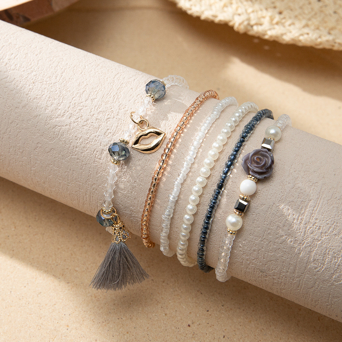 Wholesale Resort Style Bohemian Rice Bead Bracelets ACC-BT-XLH002