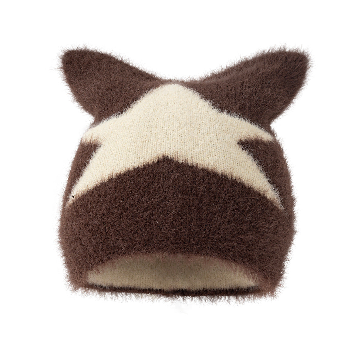 Wholesale  Five-angle Star Bow Adult Wool Hat Beanie