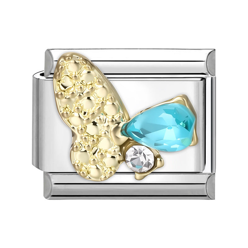 Wholesale Italian Charm Bracelet 9mm DIY Splicing Cute Creative Stainless Steel Composable Bracelet