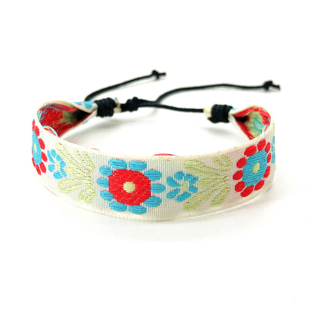 Wholesale  best selling retro ethnic style Bohemian men' s hand rope bracelet woven women' s bracelet jewelry