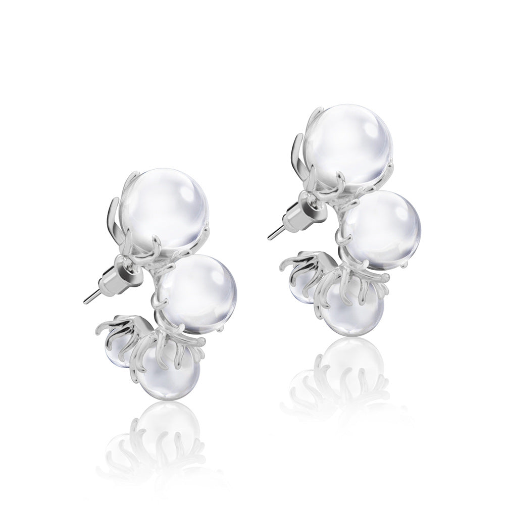 Wholesale Transparent Bead Earrings Fashion Earrings