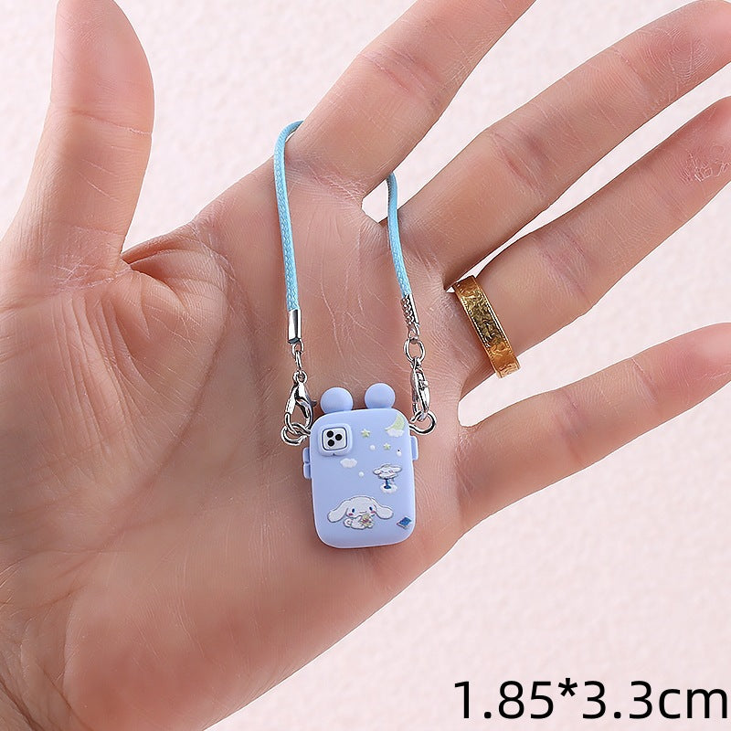 Wholesale Cute cartoon mini mobile phone mini pendant doll accessories