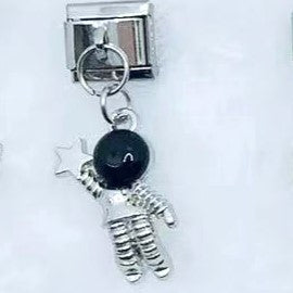 Wholesale 10pcs Italian Charm Bracelet 9mm DIY Splicing Fruit Starry Sky Series Stainless Steel Composable Bracelet