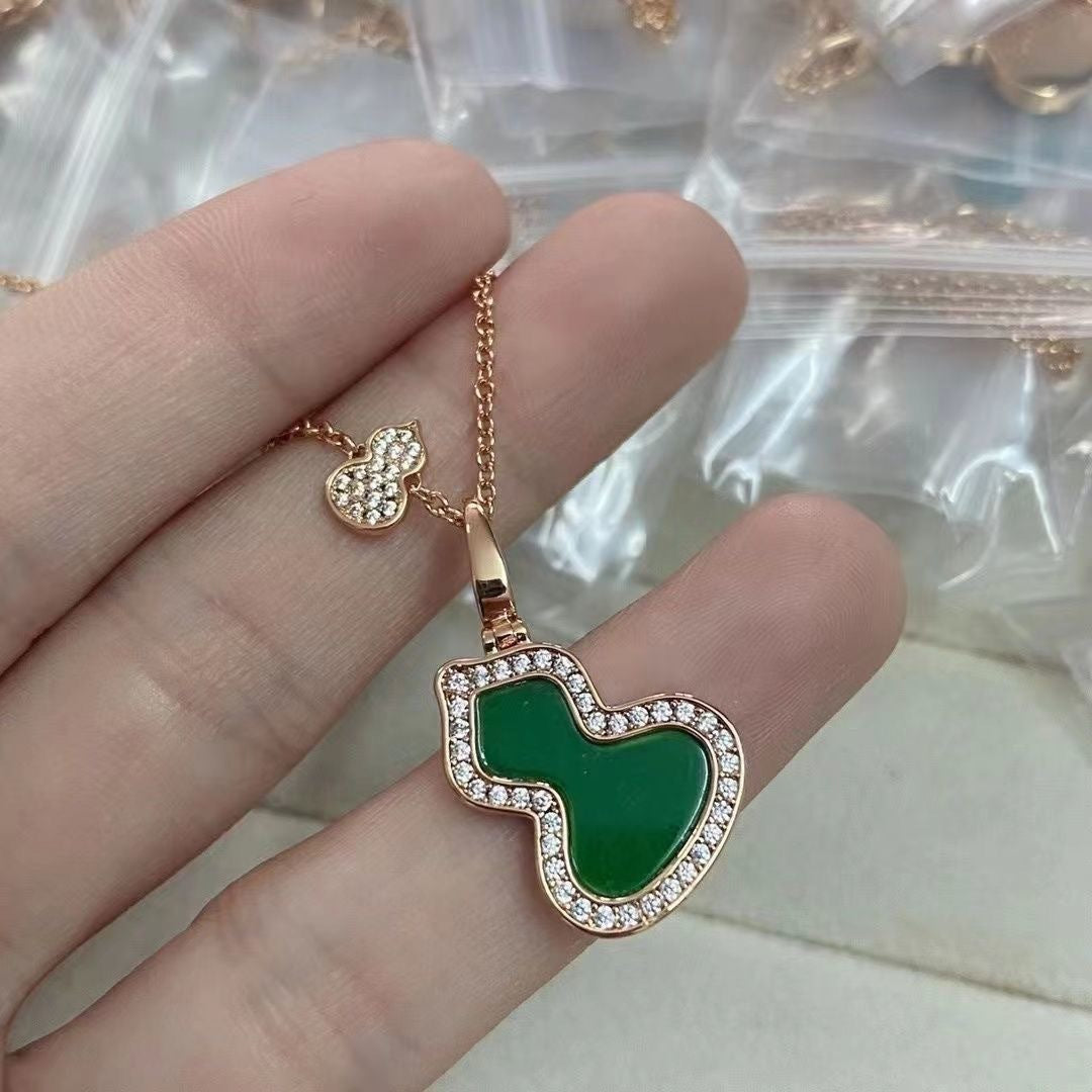 Wholesale Gold Kylin Gourd Diamond Necklace