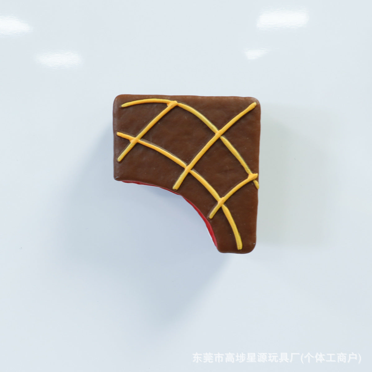 Wholesale Mini Artificial Resin Chocolate Cake Keychain Bag Charm Everyday Accessory