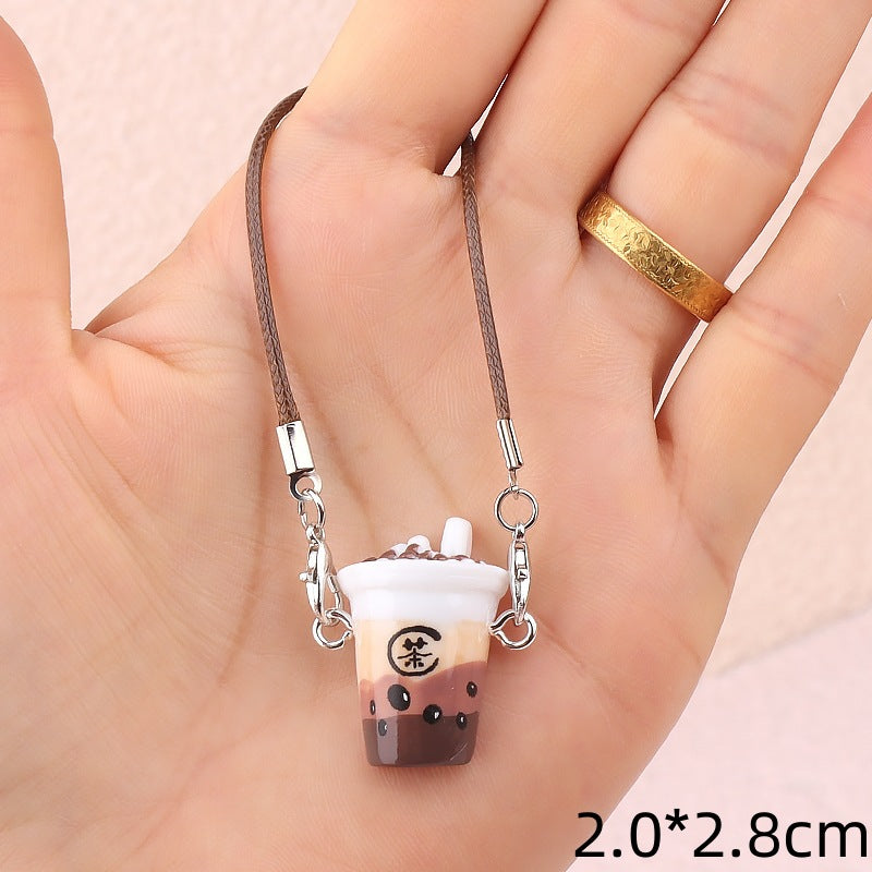 Wholesale Cute cartoon mini milk tea cup doll accessories