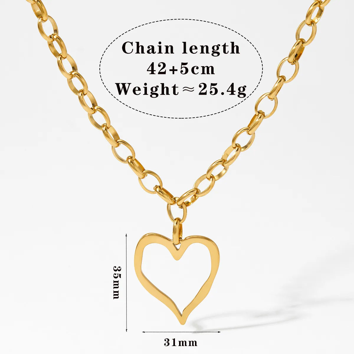 Wholesale love necklace earrings stainless steel personality retro necklace