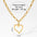 Wholesale love necklace earrings stainless steel personality retro necklace