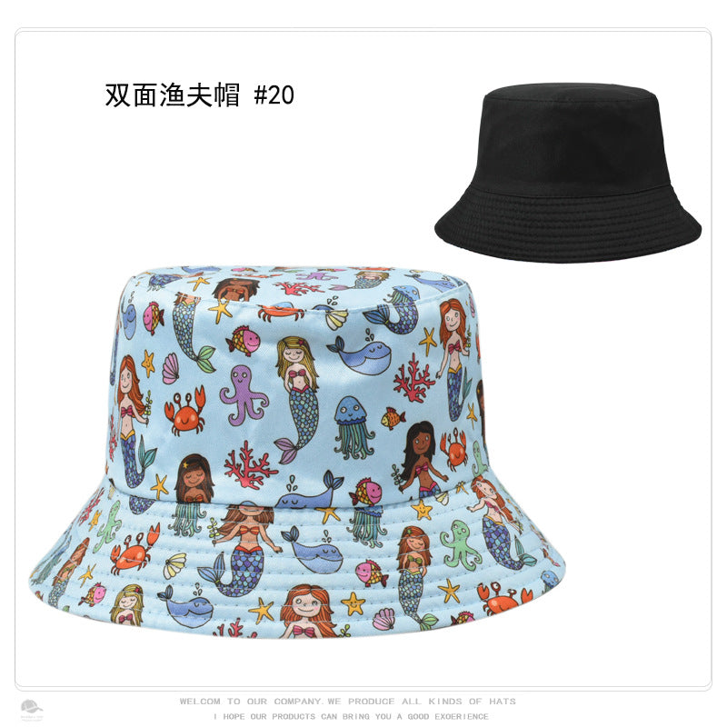 Wholesale Vintage Printed Polyster Bucket Hat ACC-HT-XuP009