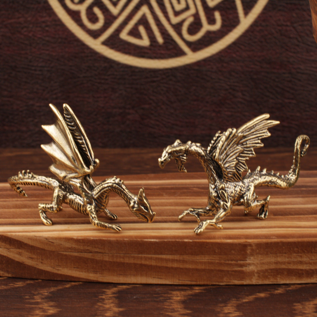 Wholesale Chinese Style Brass Dragon Ornament Decorative Home Accent Gift