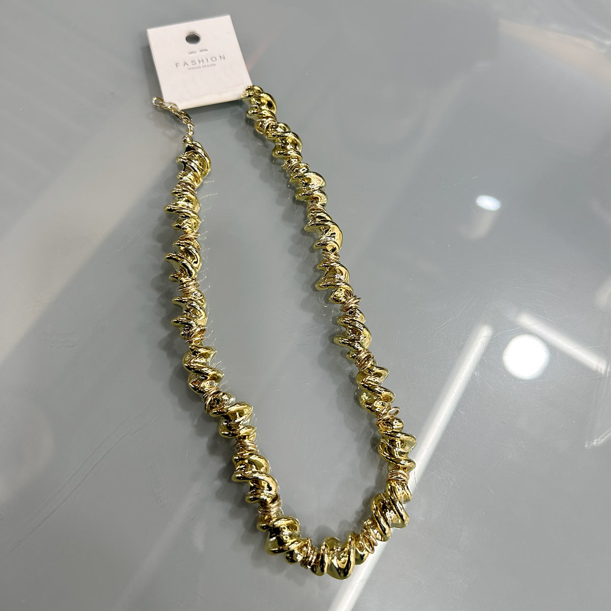 Wholesale  Irregular Necklace Light Luxury Fashion Personality Elegant Clavicle Chain