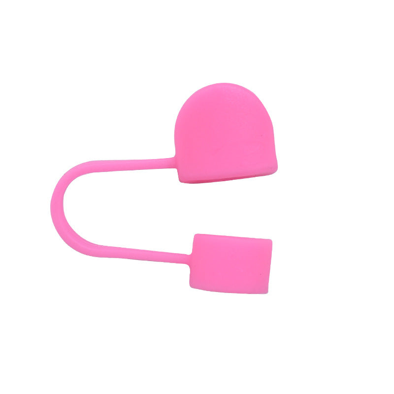 Wholesale Random 100pcs Cartoon Straw Cover Straw Tube Cap