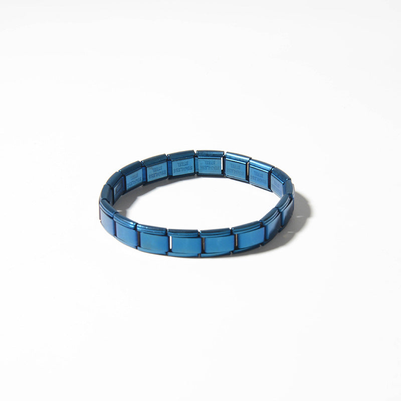 Wholesale Italian Charm Bracelet 9mm DIY Splicing Ocean Series Stainless Steel Composable Bracelet