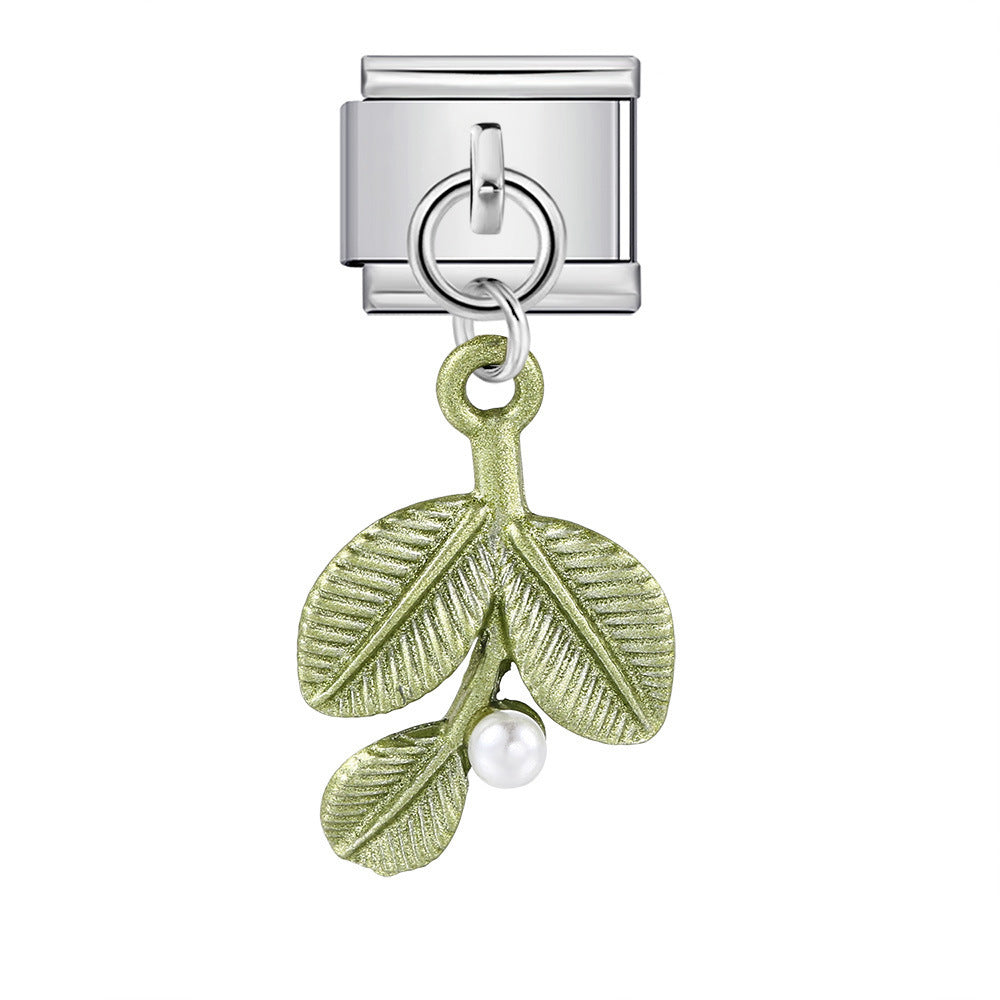 Wholesale 5pcs  Italian Charm Bracelet 9mm DIY  cute hookCreative Stainless Steel Composable Bracelet