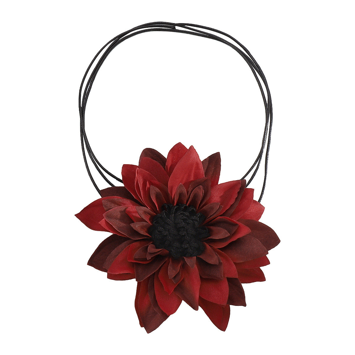 Wholesale Exaggerated Multi-Layered Colorfulful Flowers Casual Style Necklace