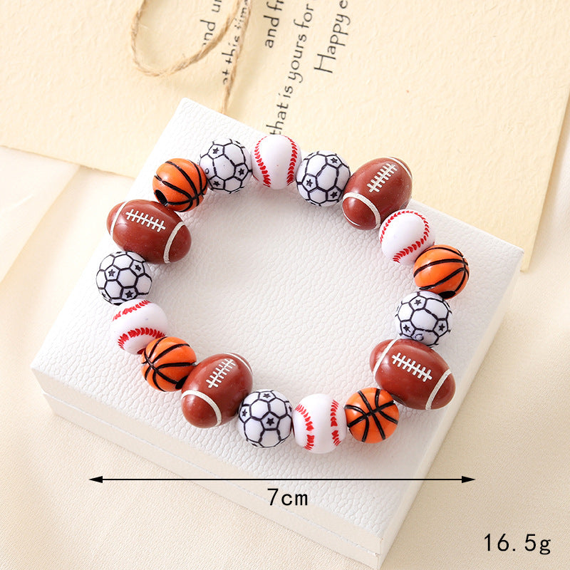 Wholesale Acrylic Ball Beaded Bracelets ACC-BT-YiL003