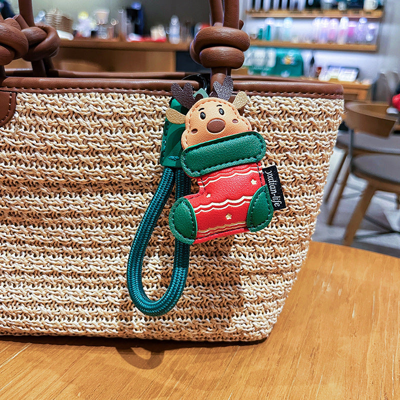 Wholesale Leather  Pendant KeychainCute Cartoon