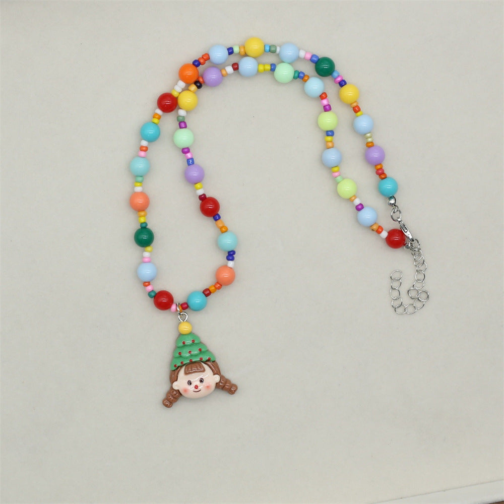 Wholesale  Cute Color Cartoon Necklace