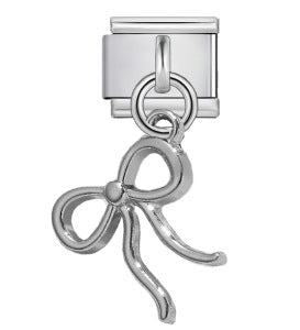 Wholesale 9mm Italian Charm Starter Bracelets DIY Bow Pendant Stainless Steel Composable Bracelet