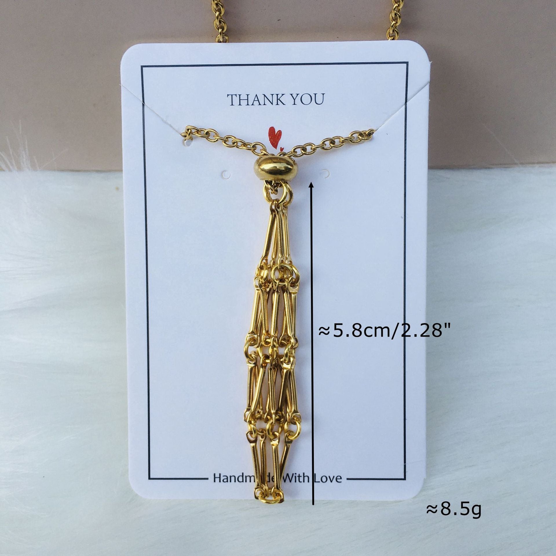Wholesale 18K Gold Natural Crystal Raw Stone Net Pocket Metal Bamboo Necklace Crystal Mesh Bag ACC-NE-RongGuan010