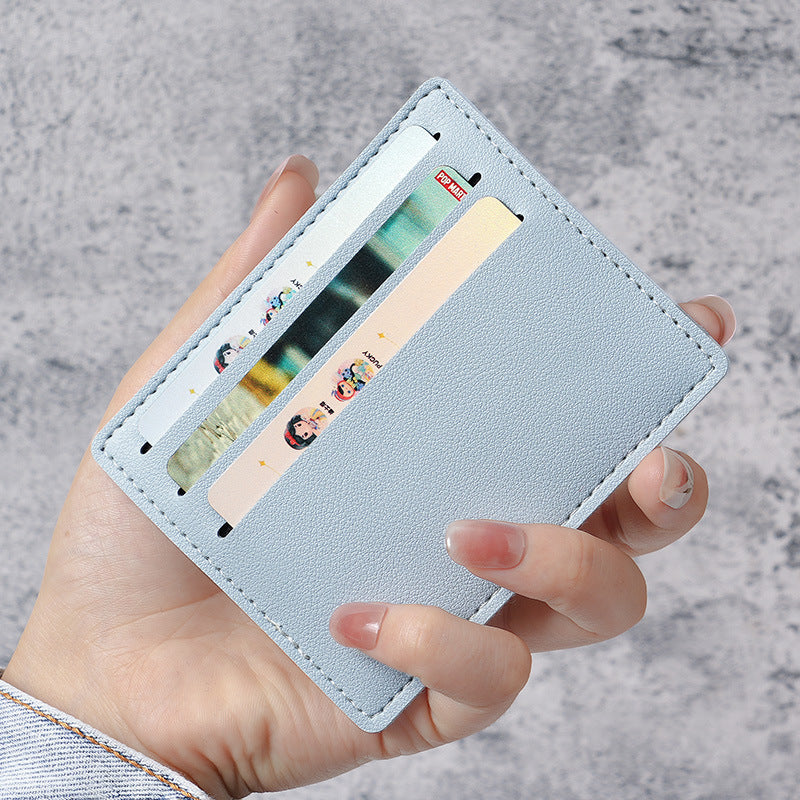 Wholesale PU Card Holder Urban Minimalist Ultra Thin Anti Magnetic Card Case Everyday Carry For Men Women Fashion Accessory Black
