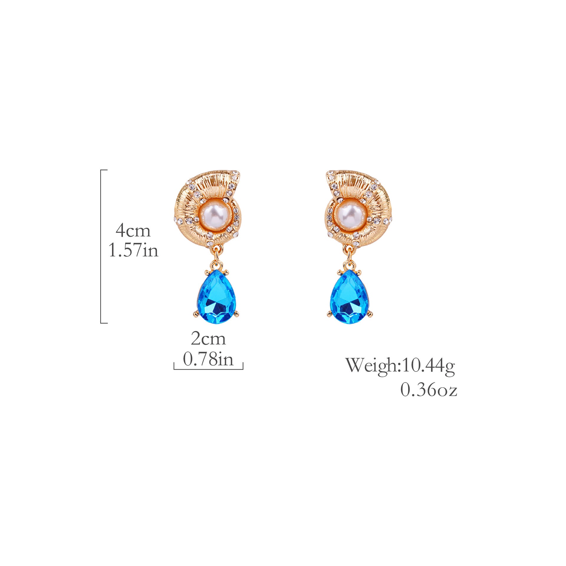 Wholesale  retro earrings blue high earrings