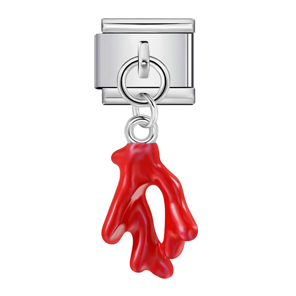 Wholesale  Italian Charm Bracelet 9mm DIY blue-black pendant Creative Stainless Steel Composable Bracelet