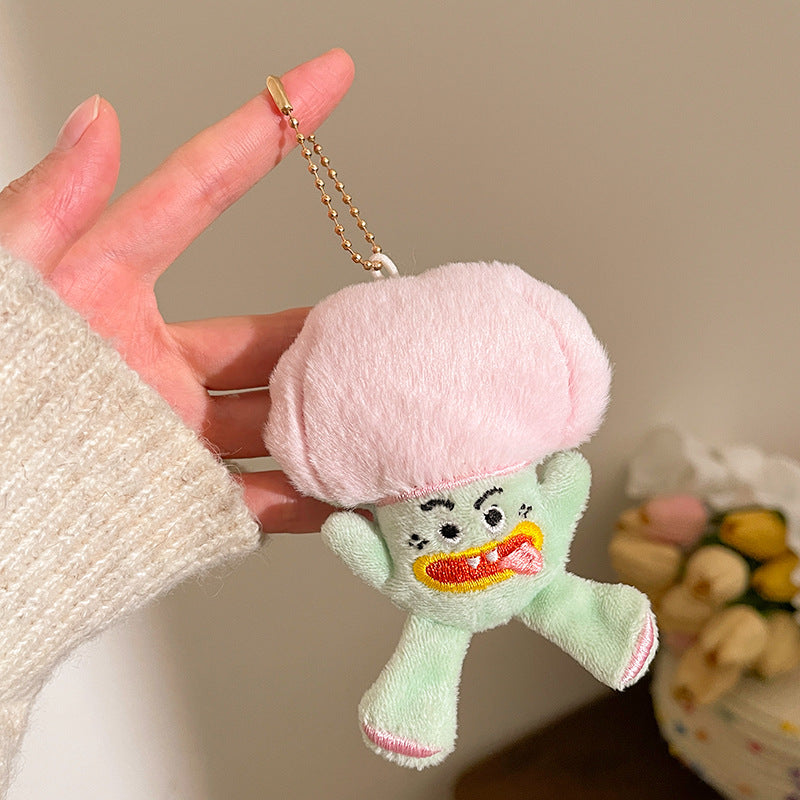 Wholesale Cute plush vegetable doll keychain