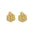 Wholesale  18K gold  flower shaped earrings brass earrings