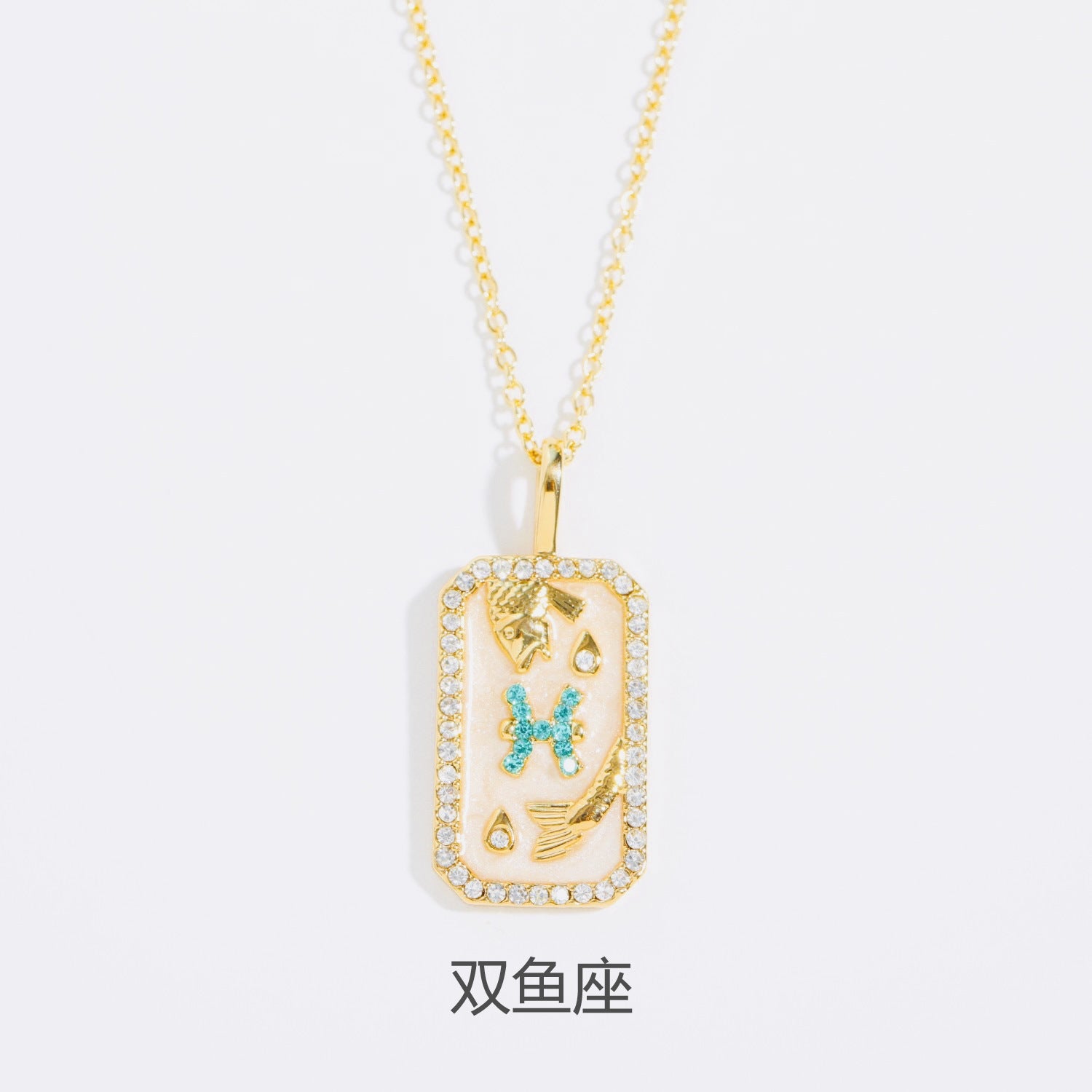 Wholesale Zodiac Contion Colorful Birthstone Necklace,  Chic Jewelry Accessory for Everyday Wear