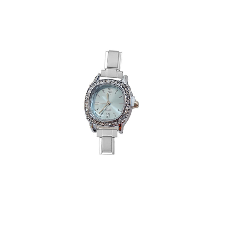 Wholesale Cross-border Italian modular quartz watch,  oval minimalist watch head,  DIY detachable and adjustable,  women' s watch,  student watch.