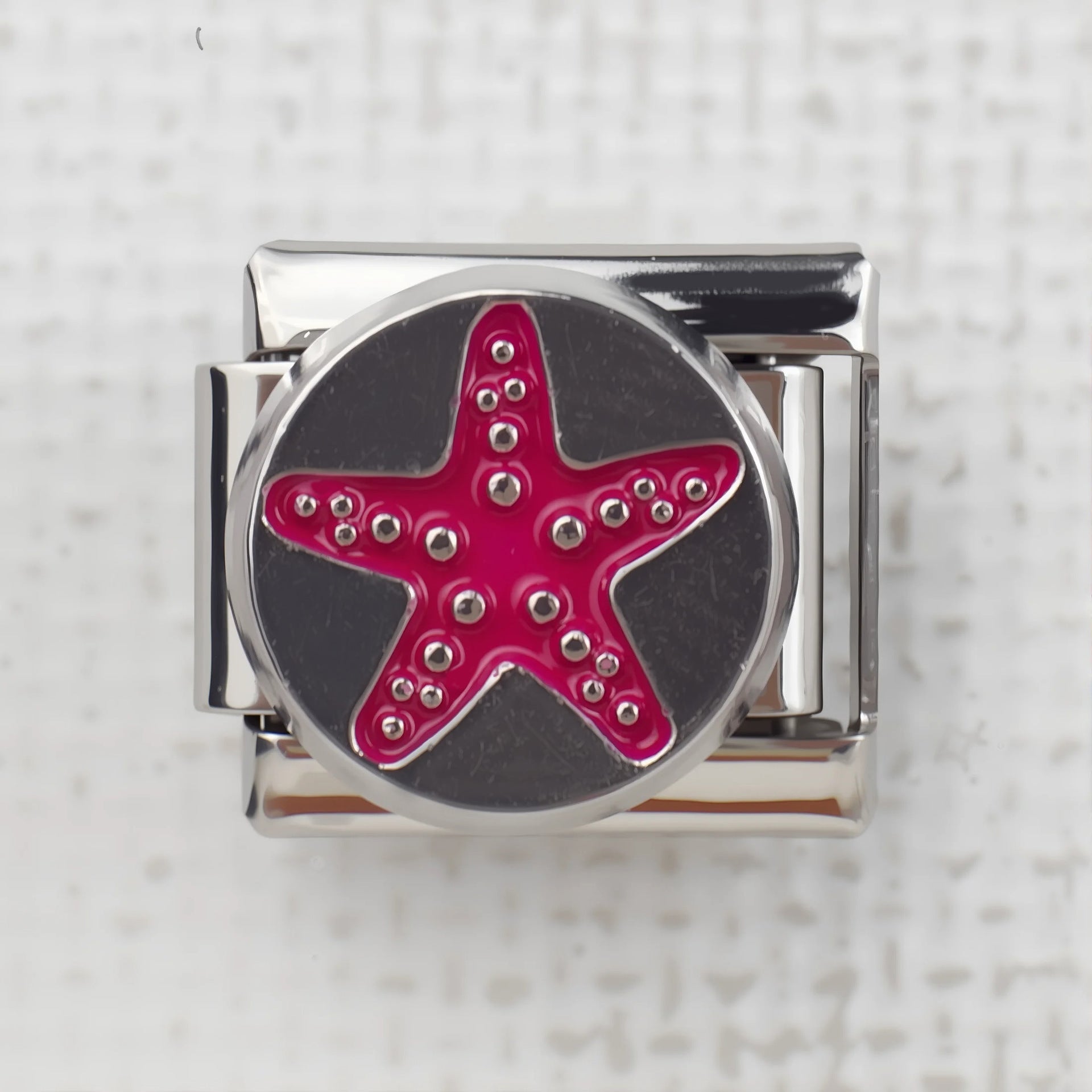 Wholesale 5pcs Italian Charm Bracelet 9mm DIY Splicing Creative Pattern Stainless Steel Composable Bracelet